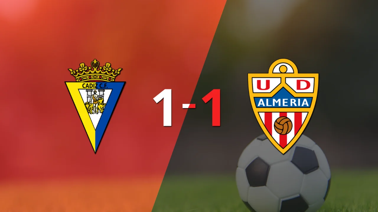Empate a uno entre Cádiz y Almería