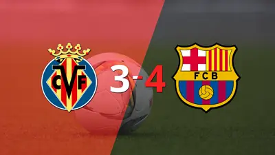 Barcelona derrota 4-3 a Villarreal en su casa Barcelona derrota 4-3 a Villarreal en su casa