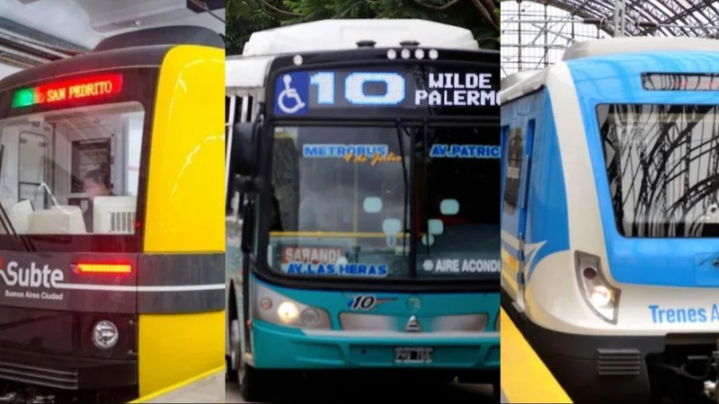 Subte colectivo trenes