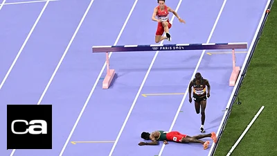 Conmoción en los Juegos Olímpicos: un atleta tuvo una brutal caída y quedó inconsciente Conmoción en los Juegos Olímpicos: un atleta tuvo una brutal caída y quedó inconsciente