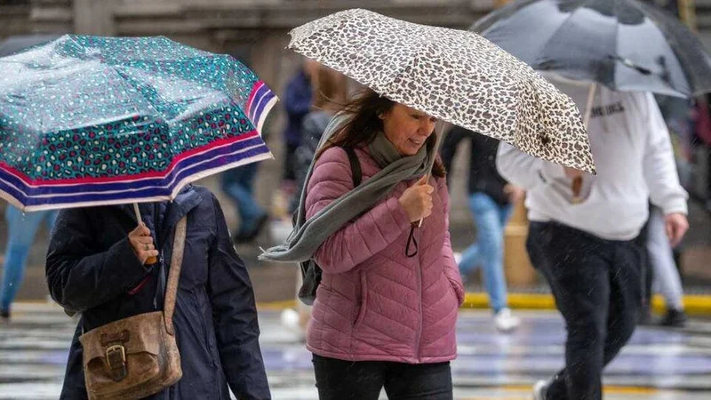 lluvia en Buenos Aires. 