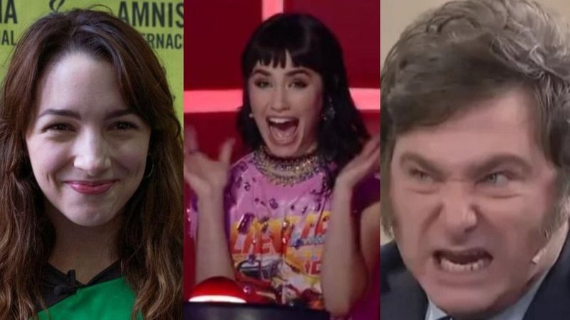 Thelma Fardin. Javier Milei. Lali Espósito.