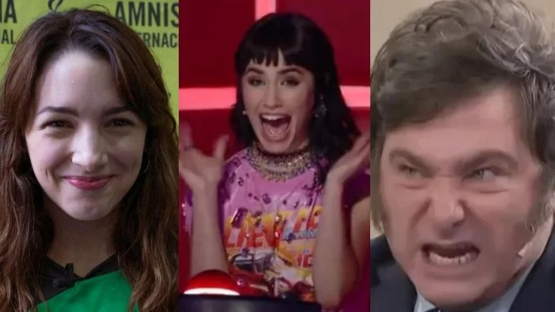 Thelma Fardin. Javier Milei. Lali Espósito.