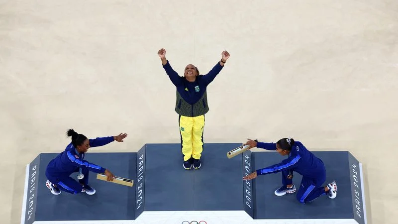 Cientos de niñas brasileñas se apuntan a clases de gimnasia inspiradas por la campeona olímpica Andrade