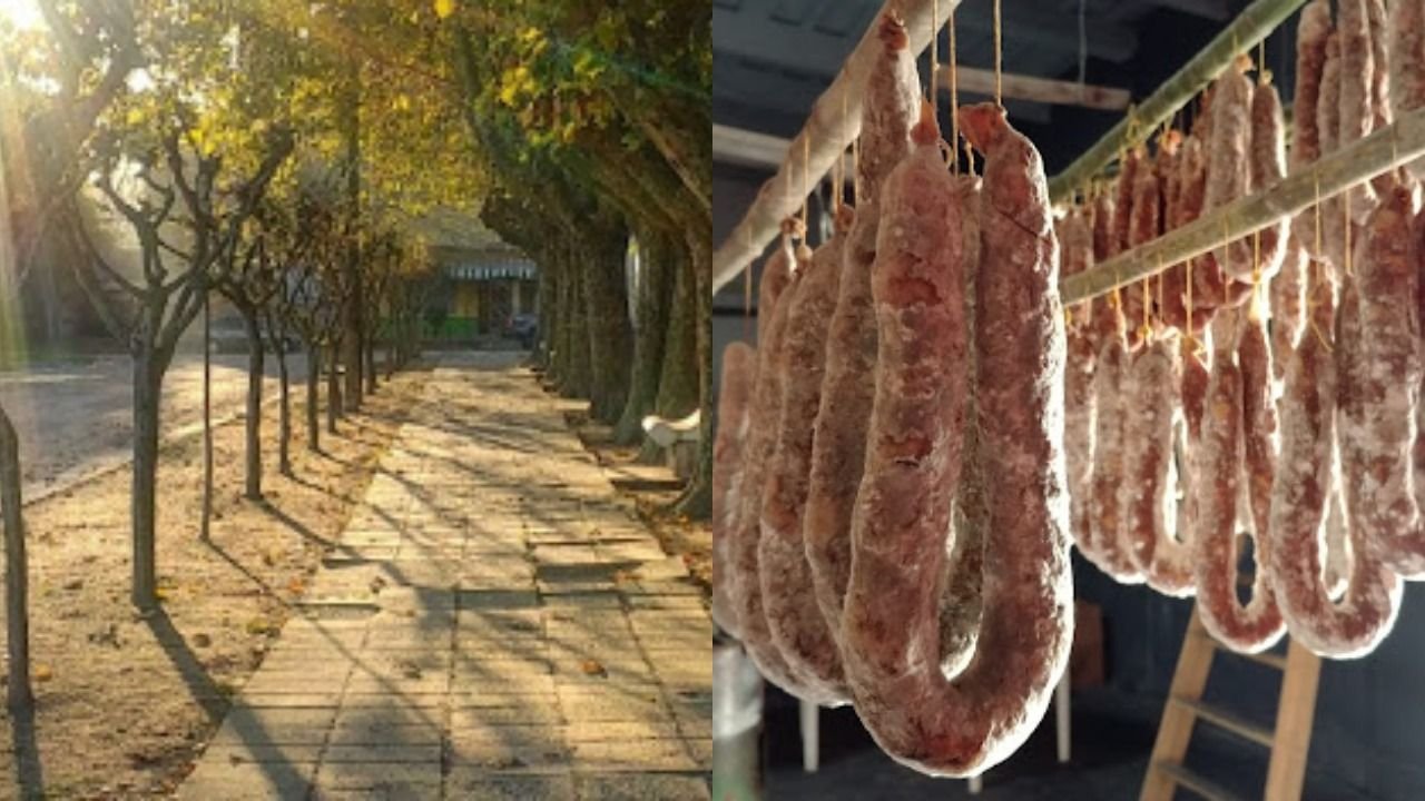 Paisaje de Comodoro Py y chorizos