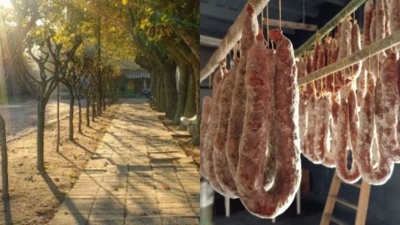 Paisaje de Comodoro Py y chorizos