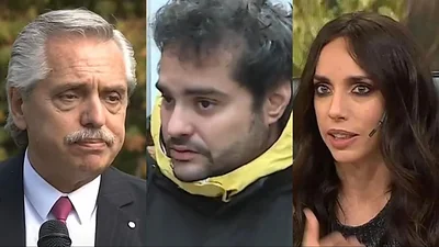 Homero Pettinato, Tamara Pettinato y Alberto Fernández Homero Pettinato, Tamara Pettinato y Alberto Fernández