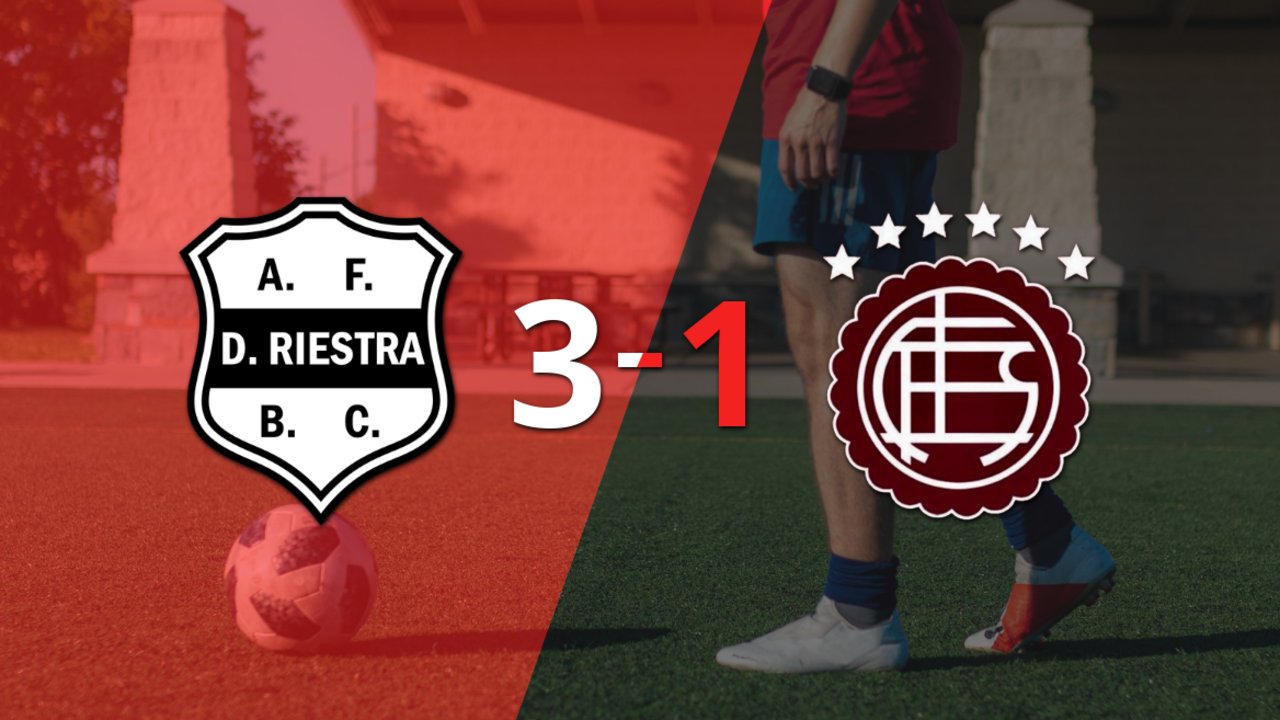 Contundente victoria de Dep. Riestra sobre Lanús