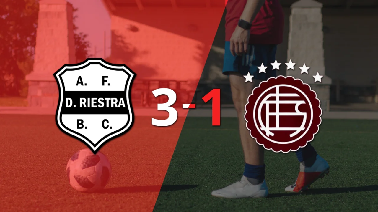 Contundente victoria de Dep. Riestra sobre Lanús