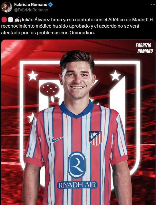 Julián Álvarez, Atlético de Madrid, Cholo Simeone, mercado de pases, Selección Argentina, deportes