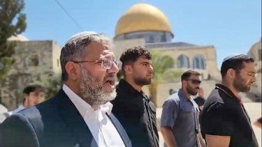 El ministro israelí de línea dura Ben-Gvir causa indignación con su llamada a la oración en Jerusalén