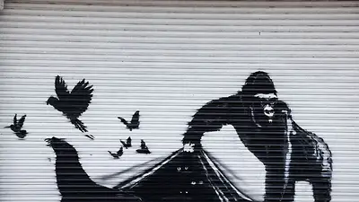 Banksy libera a los animales del zoológico de Londres en el final de la serie de murales Banksy libera a los animales del zoológico de Londres en el final de la serie de murales