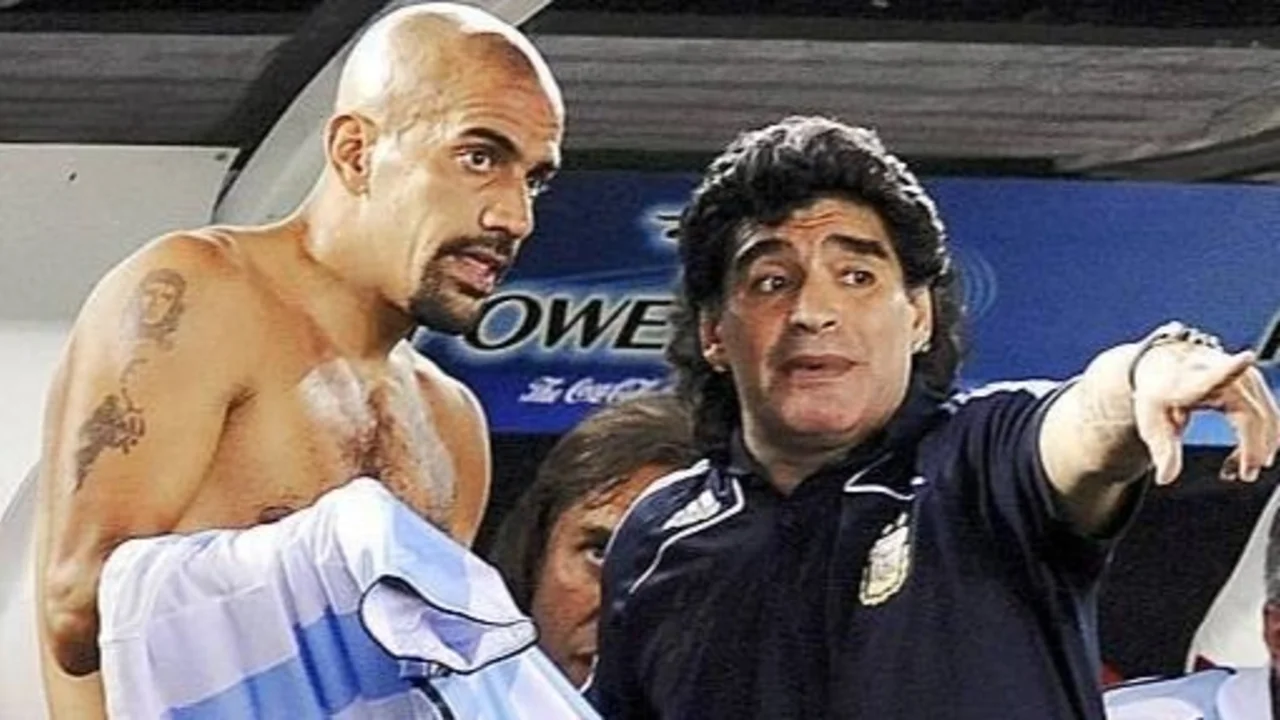 Diego Maradona, Juan Sebastián Verón, Manuel Adorni.