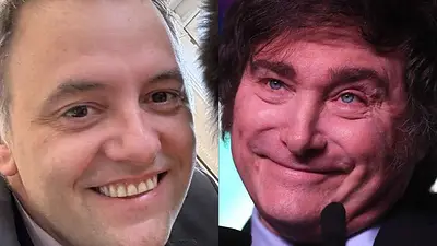 Javier Milei. Manuel Adorni. Javier Milei. Manuel Adorni.