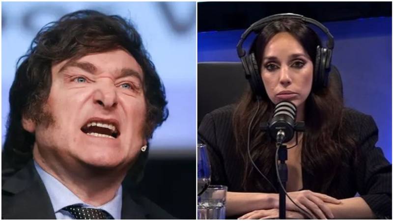 Javier Milei. Tamara Pettinato