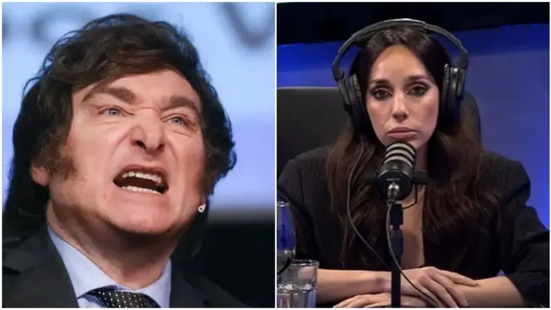 Javier Milei. Tamara Pettinato