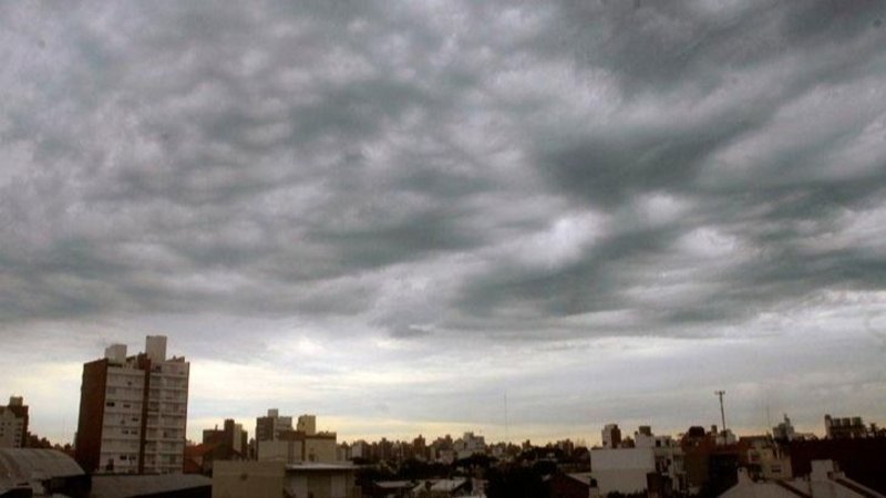Cielo nublado.
