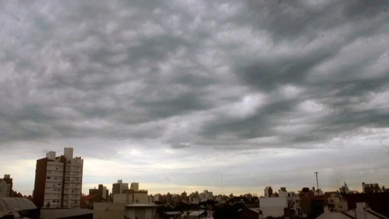 Cielo nublado.