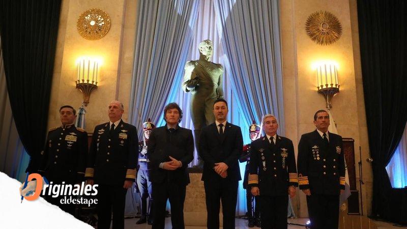 Sin Villarruel, Milei le avisó a las FFAA que quiere que intervengan en seguridad interior