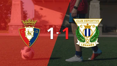 Un autogol de Juan Soriano empató 1-1 el duelo entre Osasuna y Leganés Un autogol de Juan Soriano empató 1-1 el duelo entre Osasuna y Leganés