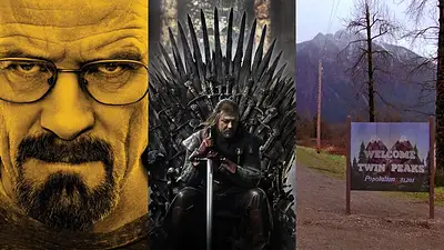 Poster de Breaking Bad, poster de Game of Thrones y poster de Twin Peaks Poster de Breaking Bad, poster de Game of Thrones y poster de Twin Peaks