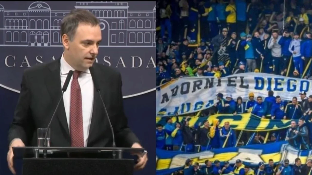 Manuel Adorni, Boca, La Bombonera, fútbol argentino, Javier Milei, Diego Maradona