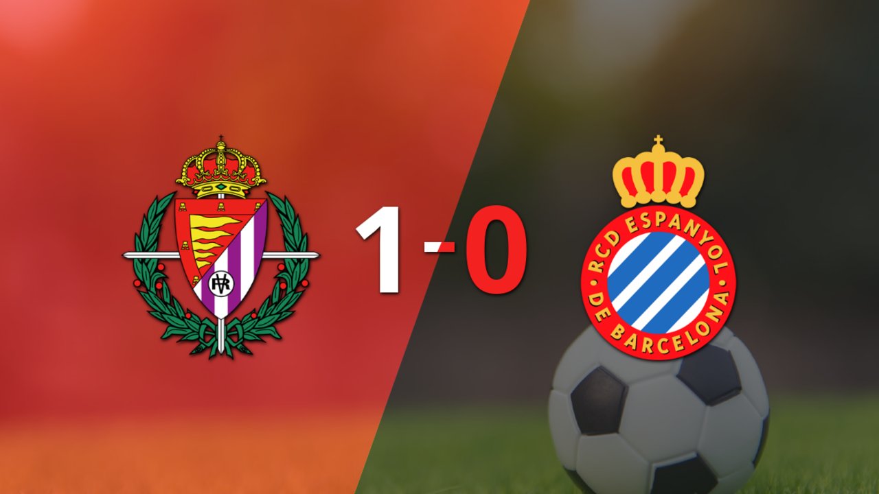 Valladolid derrotó 1-0 a Espanyol con un gol de Raúl Moro