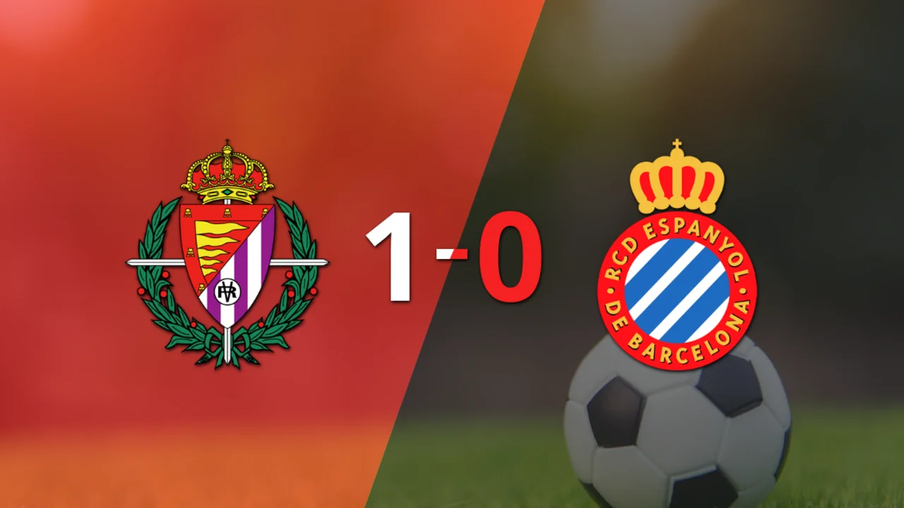 Valladolid derrotó 1-0 a Espanyol con un gol de Raúl Moro