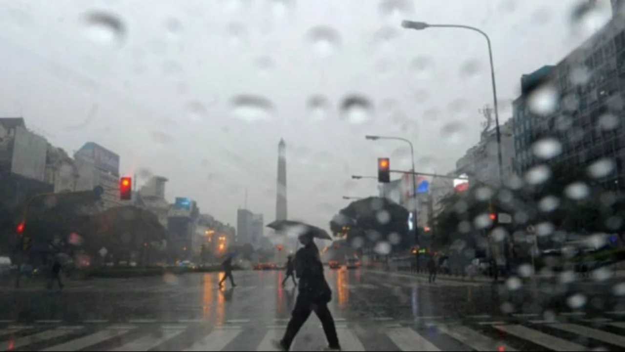 Lluvia en el Obelisco, Ciudad de Buenos Aires
