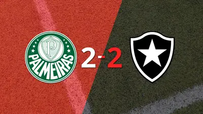 A pesar de empatar ante Palmeiras, Botafogo pasa a Cuartos de final gracias a un gol agónico A pesar de empatar ante Palmeiras, Botafogo pasa a Cuartos de final gracias a un gol agónico