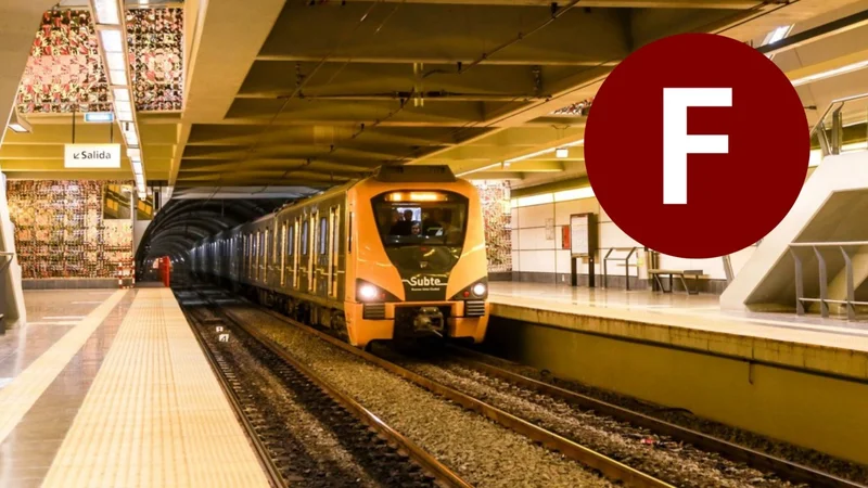 Cómo es la Línea F de subte: el recorrido que causa furor