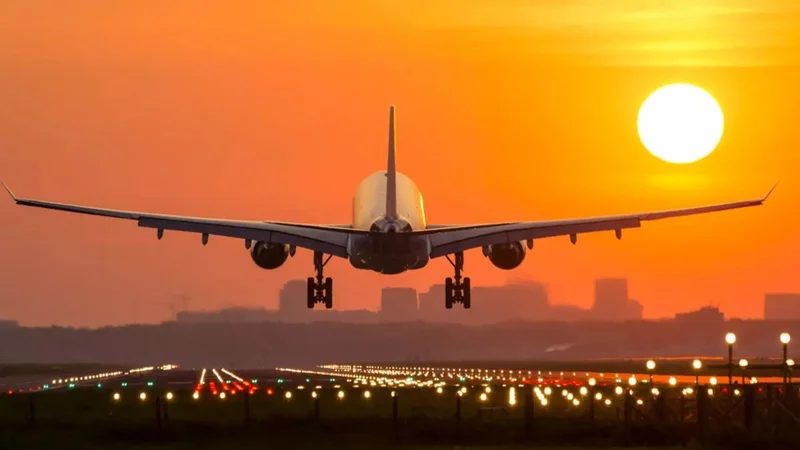 Avión despegando