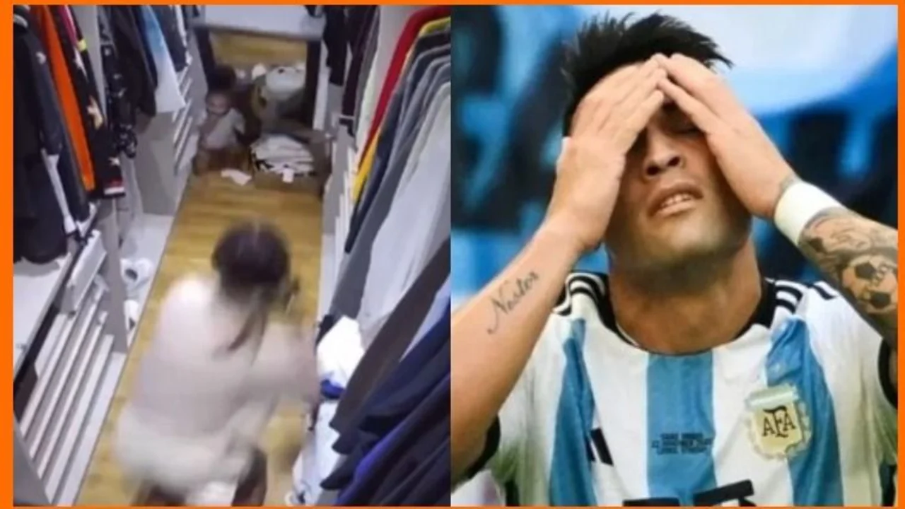 Susto para Lautaro Martínez: su hijo Theo casi sufre un accidente doméstico
