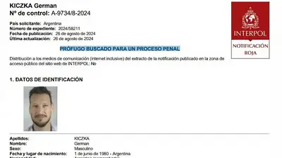 Interpol emitió alerta roja por Germán Kiczka, el diputado libertario acusado de pedófilo Interpol emitió alerta roja por Germán Kiczka, el diputado libertario acusado de pedófilo