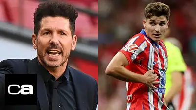 Diego "Cholo" Simeone Julián Álvarez Atlético de Madrid Diego "Cholo" Simeone Julián Álvarez Atlético de Madrid