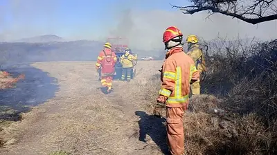 Fuego en Córdoba: los bomberos lograron contener cuatro incendios en el norte de la Provincia Fuego en Córdoba: los bomberos lograron contener cuatro incendios en el norte de la Provincia