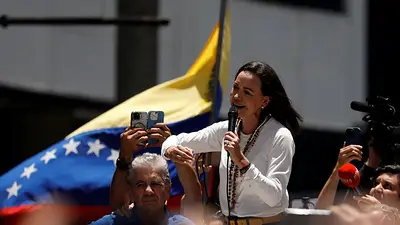 En Venezuela se realizan manifestaciones a un mes de las disputadas elecciones presidenciales En Venezuela se realizan manifestaciones a un mes de las disputadas elecciones presidenciales