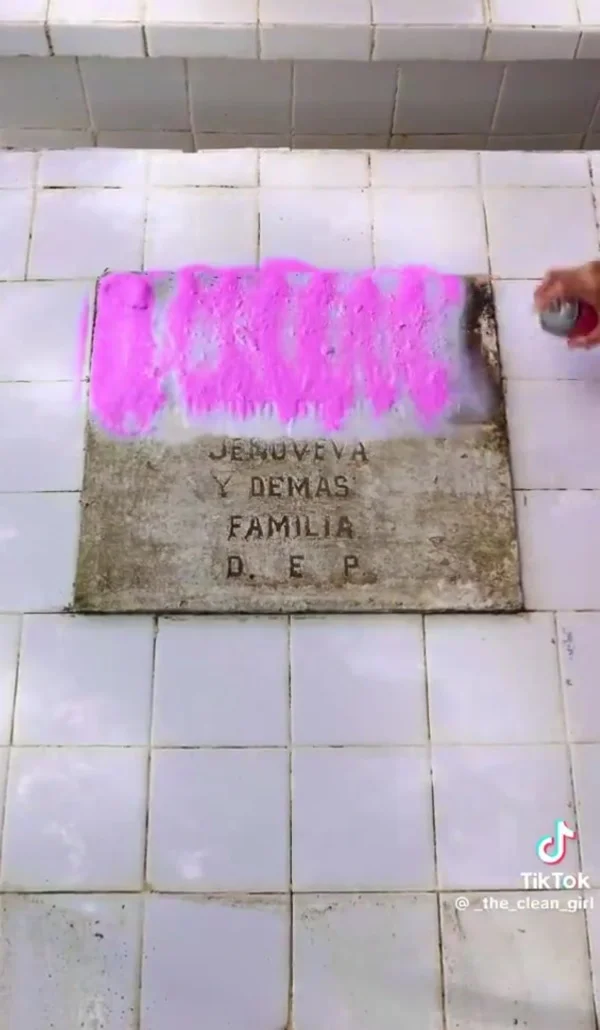 Tiktoker limpieza cementerio