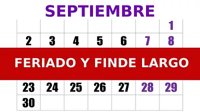 Feriado y finde largo Feriado y finde largo