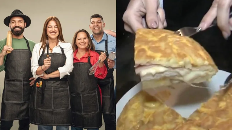 Cocineros Argentinos: Cómo se hace una tortilla de papas rellena. Tortilla de papas rellena receta