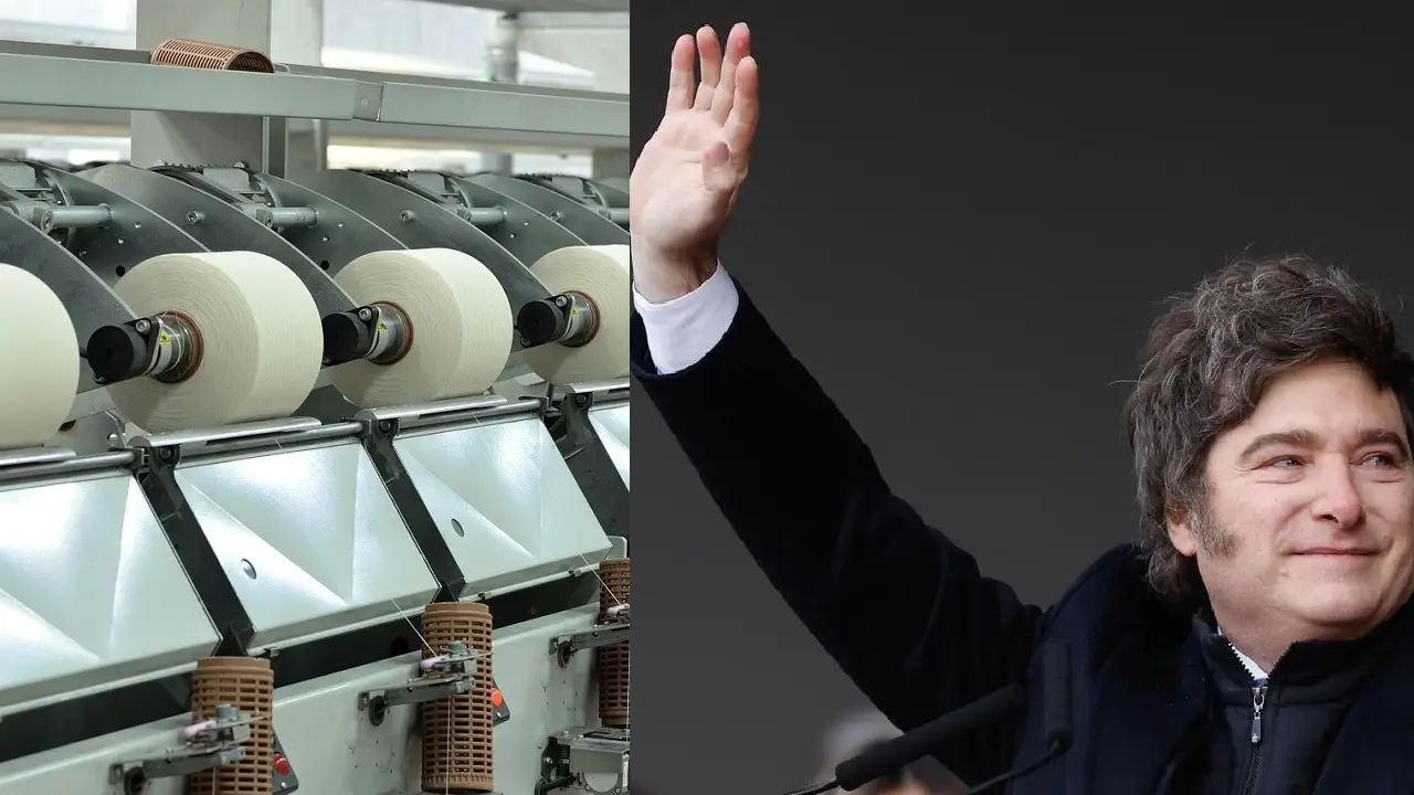 Fábrica textil y Javier Milei