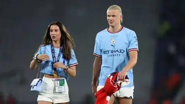 Quién es la novia de Erling Haaland: las fotos de Isabel Haugseng y cómo se conocieron