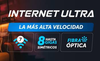 Internet Ultra: la nueva fibra óptica de Telecentro con WiFi 7 y hasta 8 Gigas simétricos | Conectividad sin límites