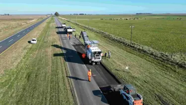 Avanzan con las obras en una ruta que conecta con la Costa Atlántica