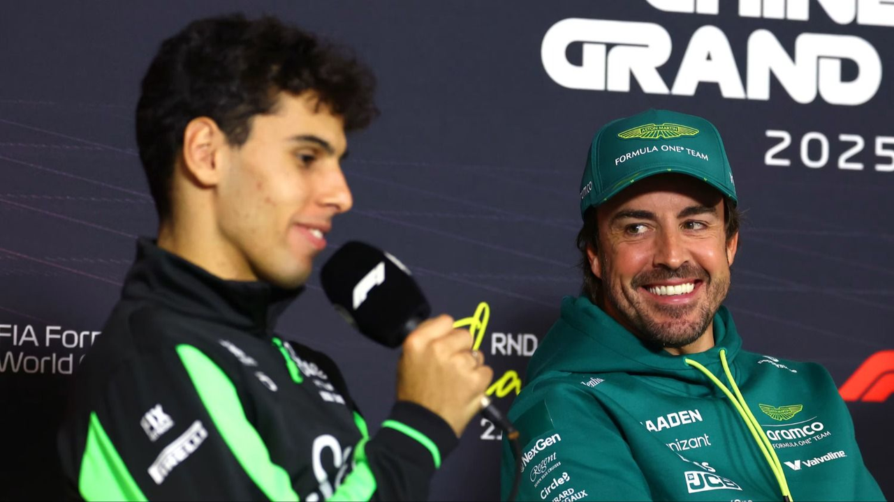 Gabriel Bortoleto y Fernando Alonso