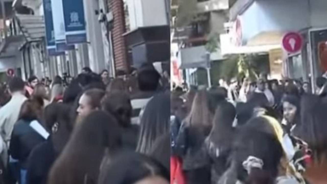 Largas filas en Córdoba para buscar trabajo: "Primera vez que se ve"