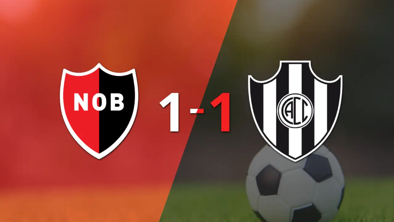Central Córdoba (SE) saca agónico empate ante Newell`s con gol de Gastón Verón