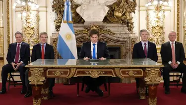 Las principales figuras del gobierno apoyaron en redes sociales el discurso de Milei