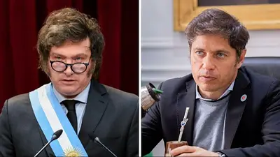 Axel Kicillof aseguró que la gestión de Milei "es un desastre" y calificó sus anuncios como "delirio cósmico" Axel Kicillof aseguró que la gestión de Milei "es un desastre" y calificó sus anuncios como "delirio cósmico"