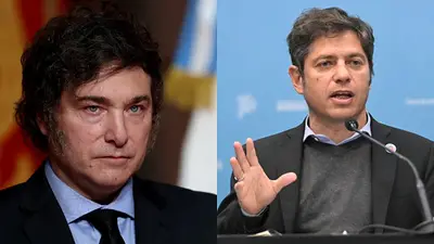 javier milei y axel kicillof javier milei y axel kicillof